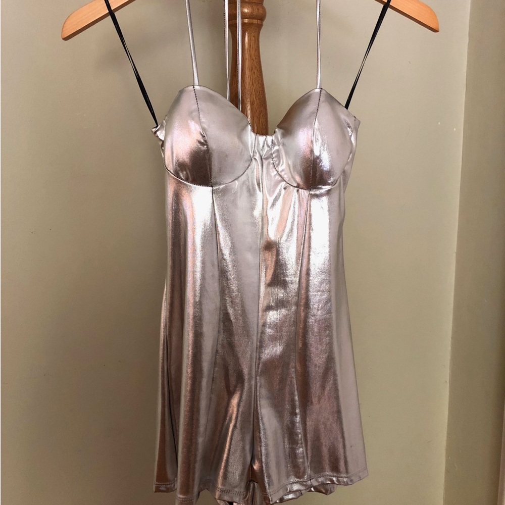 Symphony Foil Romper NWT